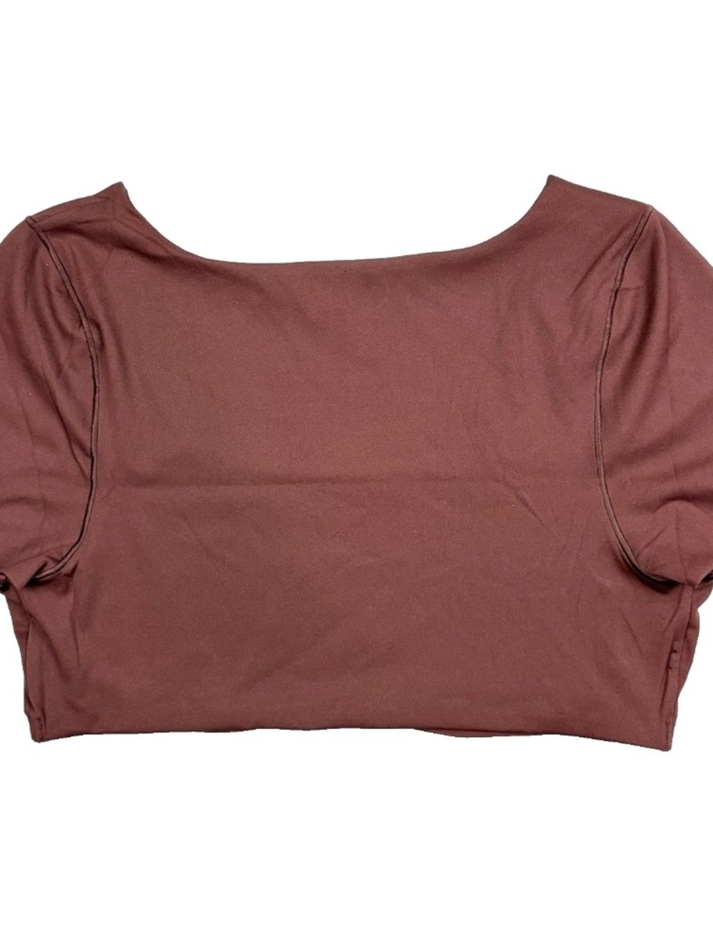 Athleta Square-Neck Crop Top in Chocolate - Picture 5 of 5